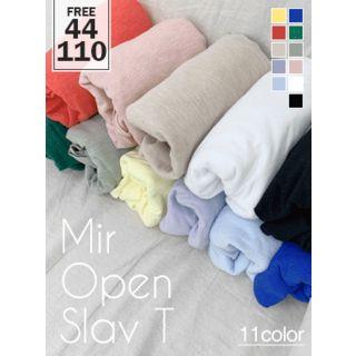 Fits All Deep-slit T-shirt In 11 Colors