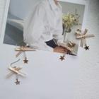 Lace Bow & Star Dangle Earring