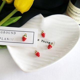 Strawberry Stud Earring 1 Pc - Strawberry Earring - One Size
