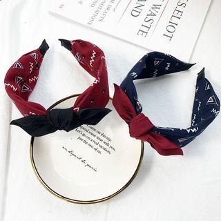 Patterned Color Block Ribbon Headband