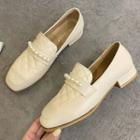 Low-heel Beaded Loafers