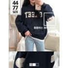 Letter Elbow-patch Hoodie