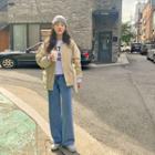Corduroy-collar Cotton Jacket & Vest Liner