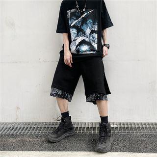 Two Tone Layered Shorts