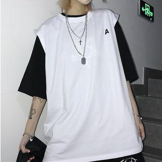 Couple Matching Crew-neck Tank Top