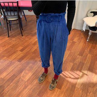 High Waist Corduroy Pants