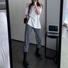 Short-sleeve T-shirt / Print Pants / Set