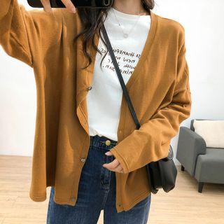 V-neck Long Sleeve Cardigan