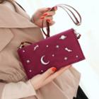 Planet Studded Long Wallet