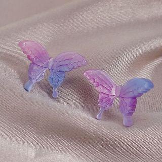 Acrylic Butterfly Earring 1 Pair - Acrylic Butterfly Earring - Color Chosen At Random - One Size
