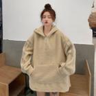Chenille Loose-fit Hooded Jacket
