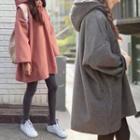Boxy Hoodie Gray Rough Cotton - M