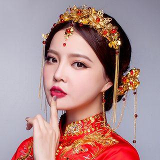 Set: Wedding Headpiece + Earring
