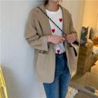 Tie-waist Open Front Jacket