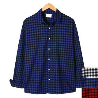 Couple Boxy-fit Gingham Shirt