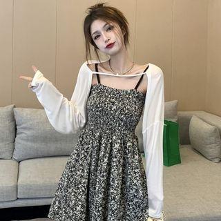 Crop Cardigan Cardigan - White - One Size