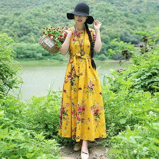 Ethnic Short-sleeve Dress