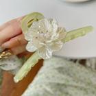 Flower Accent Hair Clamp White - One Size