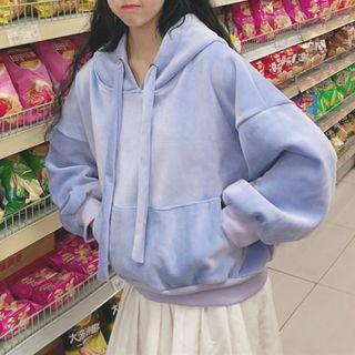 Drawstring Hoodie Purple - One Size