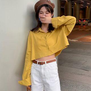 Long-sleeve Crop Shirt