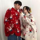 Couple Matching Mock-neck Christmas Sweater