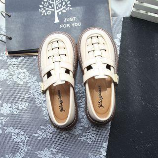 Perforated Buckle Sandals