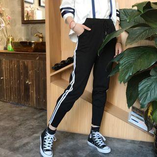 Tapered Stripe Sweatpants