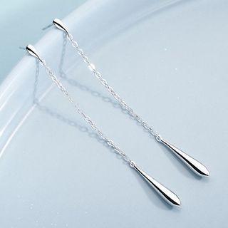 Geometry Drop Earring 1 Pair - Silver - One Size