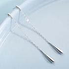Geometry Drop Earring 1 Pair - Silver - One Size