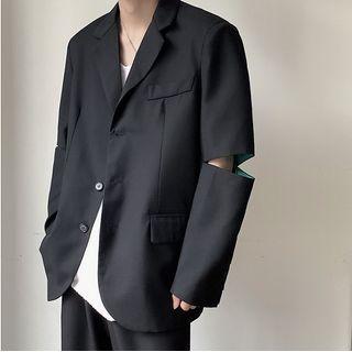 Single-breasted Cutout Blazer