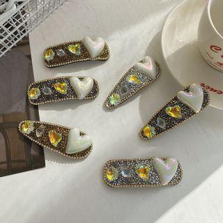 Heart Rhinestone Hair Clip (various Designs)
