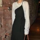 Long-sleeve T-shirt / Midi A-line Jumper Dress