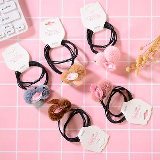 Chenille Rabbit Hair Tie Random - One Size
