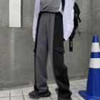 Two-tone High-waist Dress Pants