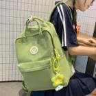 Set: Applique Backpack + Flower Bag Charm