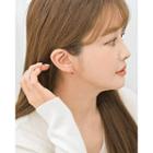 Various Faux-pearl / Rhinestone Earring Set (14 Pcs) Pink - One Size