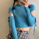 Long-sleeve Detachable T-shirt