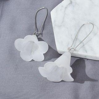 Translucent Flower Dangle Earring