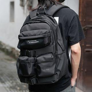 Lettering Utility Backpack Black - One Size