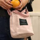 Striped Crossbody Bucket Bag