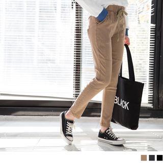 Drawcord Elastic Pants