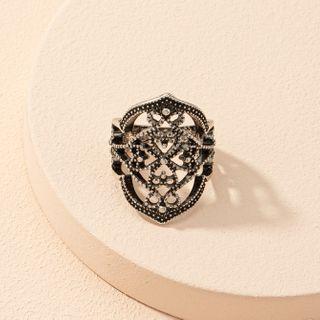 Retro Alloy Ring Black - No.6