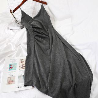 Irregular Hem Spaghetti Strap Shift Dress
