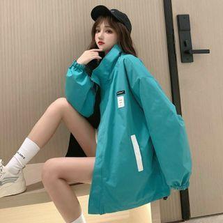 Applique Jacket Green & Black - One Size