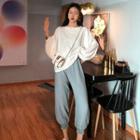 Long-sleeve T-shirt/ Cropped Jogger Pants