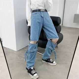 Zip Panel Jeans