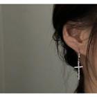 Cross Drop Earring As Shown In Figure - One Size