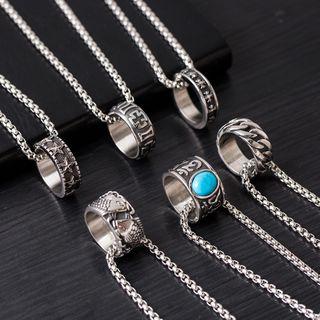 Ring Pendant Necklace (various Designs)