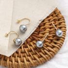 Faux Pearl Stud Earring / Ear Cuff 1 Pair - E1056 -