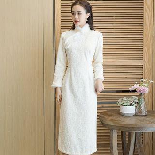 Traditional Chinese Long-sleeve Qipao Dress